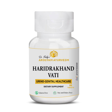 Dr. Pushp's AROGYAM AYURVEDM HARIDRAKHAND TABLET | Anti-inflammatory and Anti Histamine| Helps in allergic reactions on the skin