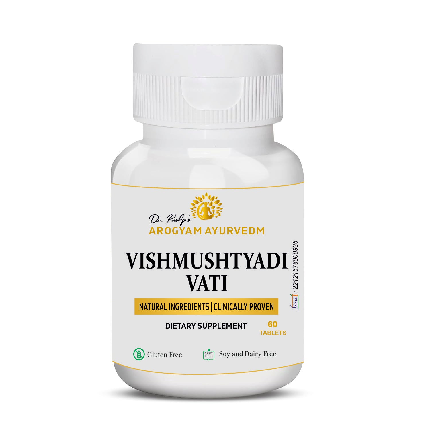 Dr. Pushp's AROGYAM AYURVEDM Vishmushtyadi Vati