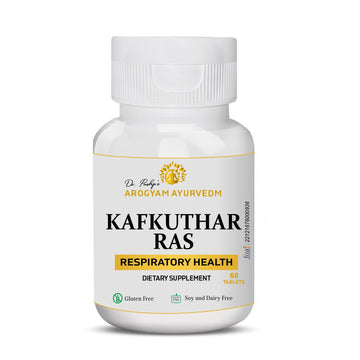 Dr. Pushp's AROGYAM AYURVEDM KAPHKUTHAR RAS TABLETS | Helps in Cough & cold and other Respiratory Disorders
