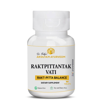 Dr. Pushp's AROGYAM AYURVEDM Raktpittantak Vati | Pack of 60 Tablets