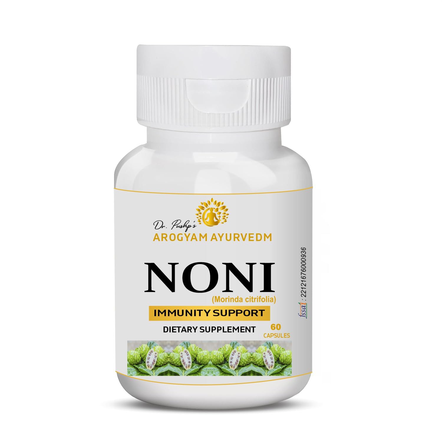 Dr. Pushp's AROGYAM AYURVEDM NONI CAPSULES | Helps in Revitalizes Cells & Promotes General Wellness
