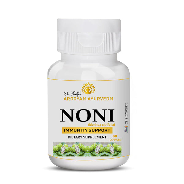Dr. Pushp's AROGYAM AYURVEDM NONI CAPSULES | Helps in Revitalizes Cells & Promotes General Wellness