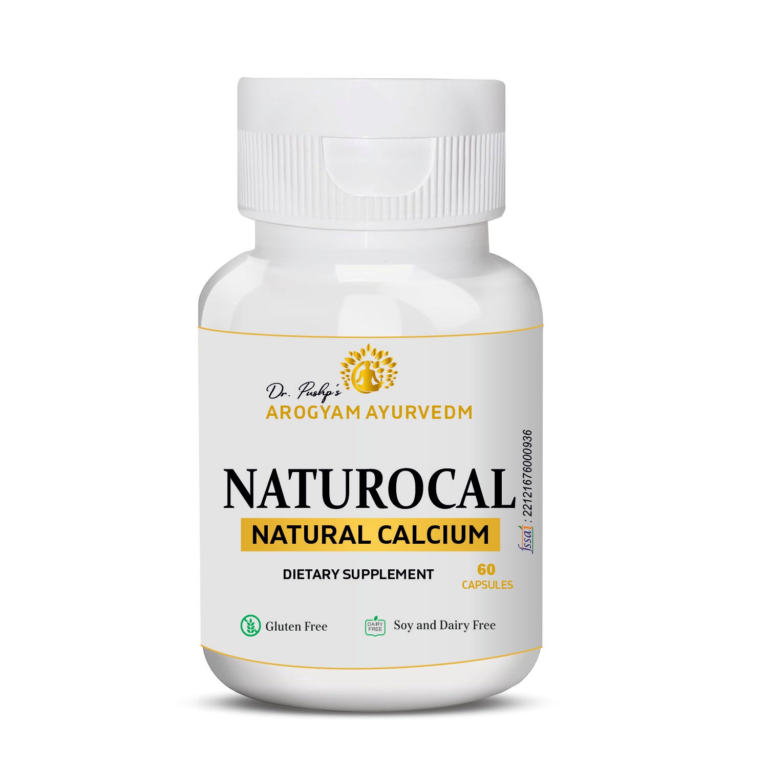 Dr. Pushp's AROGYAM AYURVEDM  NATUROCAL | Natural Calcium Supplement for Bones and Joint