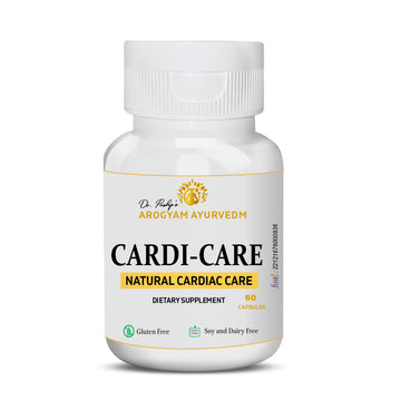 Dr. Pushp's AROGYAM AYURVEDM CARDI CARE CAPSULES | For Healthy Heart Cardiac Wellness |  With Swaran Bhasma, Ashwagandha