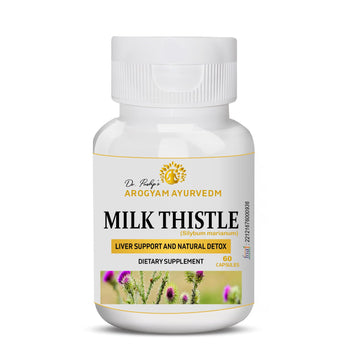 MILK THISTLE Dr. Pushp's AROGYAM AYURVEDM  MILK THISTLE CAPSULES | PACK OF 60 CAPSULES