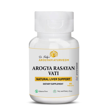 Dr. Pushp's AROGYAM AYURVEDM's AROGYA RASAYAN VATI USEFUL lN LIVER DISORDERS
