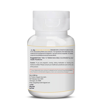 Dr. Pushp's AROGYAM AYURVEDM Hingvadi Vati Tablets