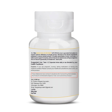 Dr. Pushp's AROGYAM AYURVEDM  NATUROCAL | Natural Calcium Supplement for Bones and Joint