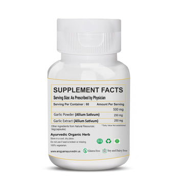 Dr. Pushp's AROGYAM AYURVEDM GARLIC CAPSULES for Immunity support