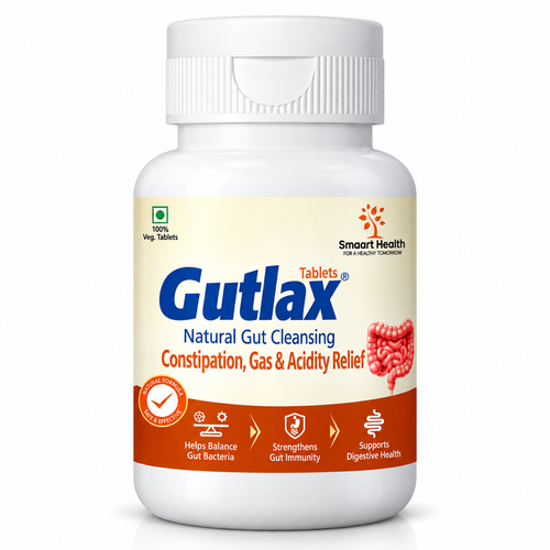Gutlax Tablets | Gut Cleansing & Regularity Support | Pack of 60 Tablets | Dr. Pushp's Arogyam Ayurvedm