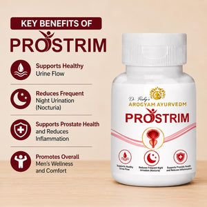 Dr. Pushp's Arogyam Ayurvedm Prostrim Capsules helps to support healthy Prostrate
