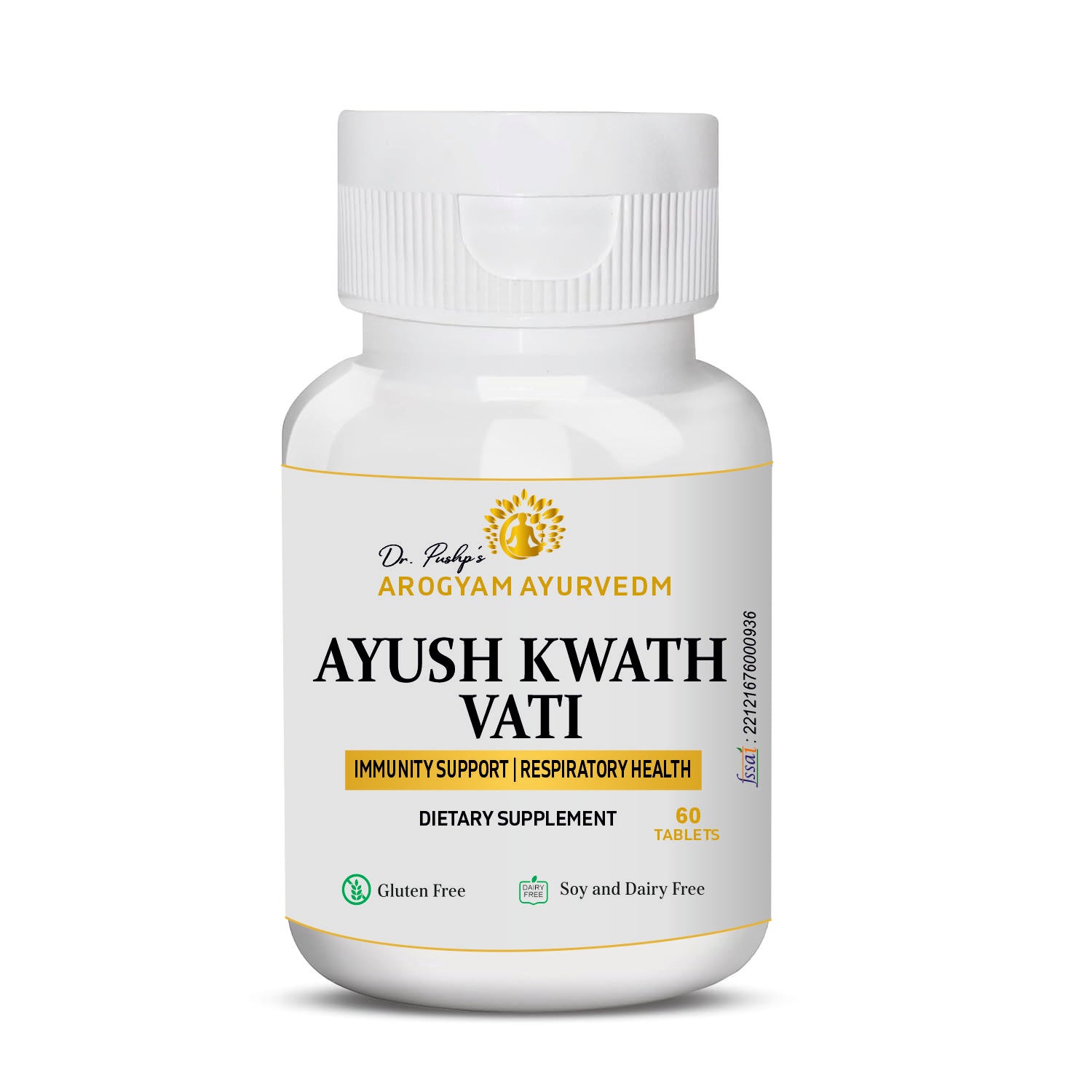 Dr. Pushp's AROGYAM AYURVEDM AYUSH KWATH TABLET | Helps to Enhance your immunity | With Tulasi,Dalchini,Sonth,Krishna Mirch