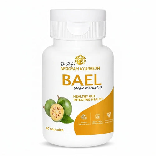 Dr. Pushp's AROGYAM AYURVEDM BAEL CAPLETS (90) | Natural Stomach Health Supplement