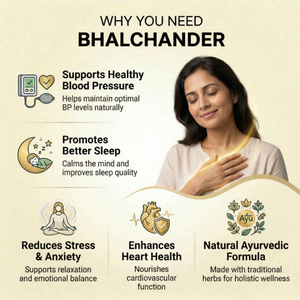 Bhalchander Tablets | Calm & Restful Wellness Support | Pack of 90 Tablets | Dr. Pushp's Arogyam Ayurvedm