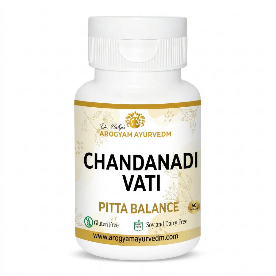 Chandanadi Vati Tablets  to help balance Pitta dosha | Dr. Pushp Arogyam Ayurvedm