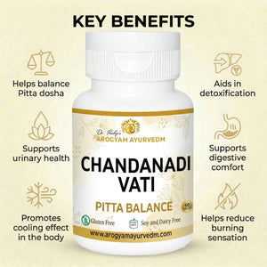 Chandanadi Vati Tablets  to help balance Pitta dosha | Dr. Pushp Arogyam Ayurvedm