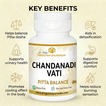 Chandanadi Vati Tablets  to help balance Pitta dosha | Dr. Pushp Arogyam Ayurvedm