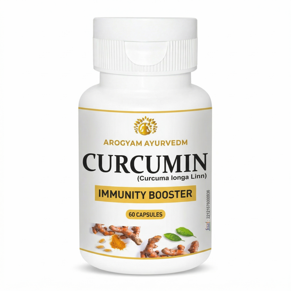 Dr. Pushp's AROGYAM AYURVEDM CURCUMIN CAPSULES for Skin Care and Immunity Suport