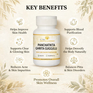 Dr. Pushp's AROGYAM AYURVEDM Panchatikta Ghrit Guggulu
