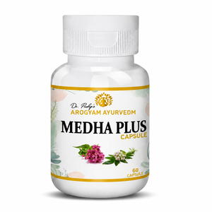 Dr. Pushp's Arogyam Ayurvedm Medha Plus (90) Brain, Memory & Concentration Support
