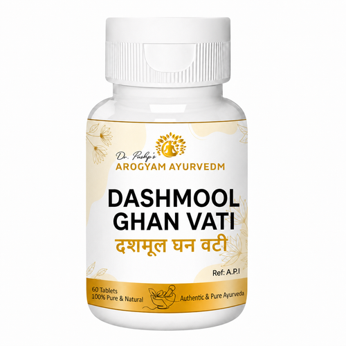 Dr. Pushp’s Arogyam Ayurvedm Dashmool Ghanvati – Ayurvedic Support for Vata Balance & Overall Wellness