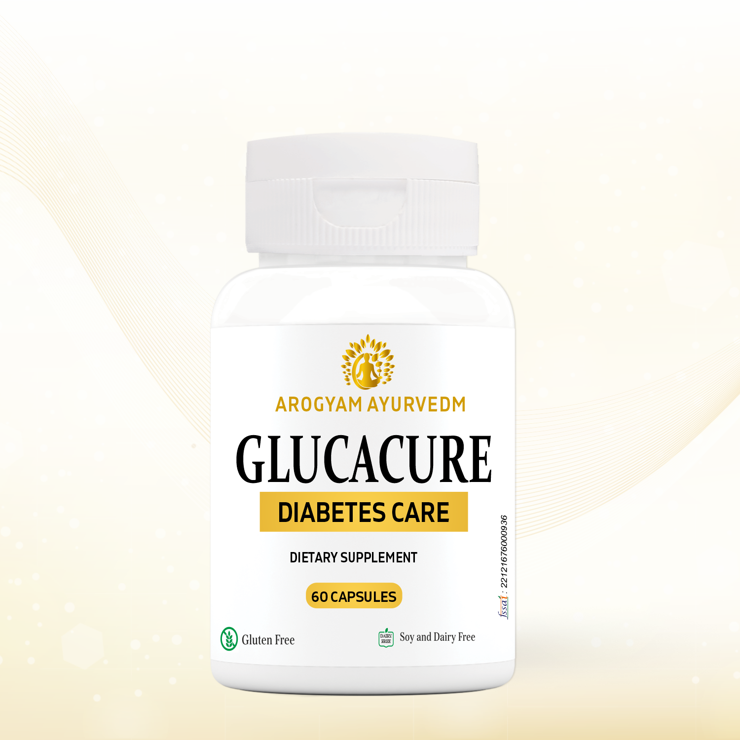 Dr. Pushp's Arogyam Ayurvedm Glucacure Capsule – Blood Glucose Management , Reduces Sugar – Pack of 60