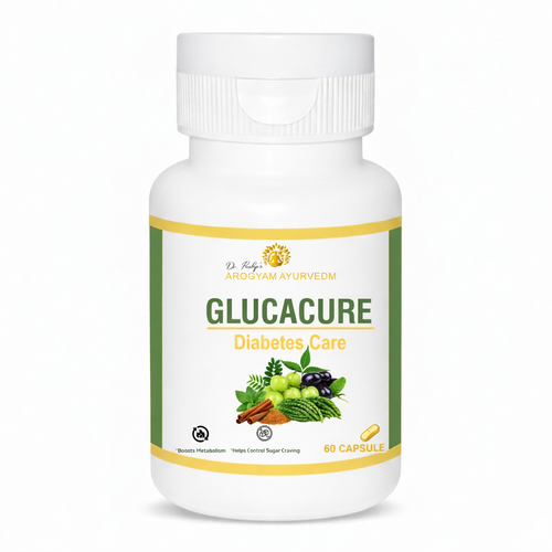 Dr. Pushp's Arogyam Ayurvedm Glucacure Capsule – Blood Glucose Management , Reduces Sugar – Pack of 60