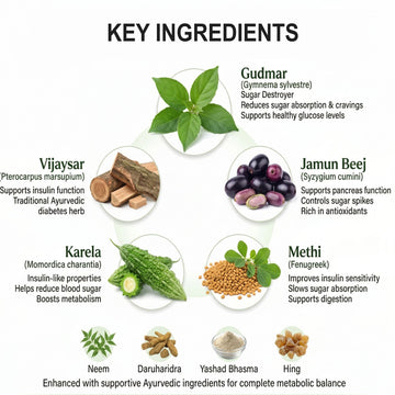 Dr. Pushp's Arogyam Ayurvedm Glucacure Capsule – Blood Glucose Management , Reduces Sugar – Pack of 60