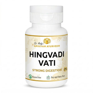 Dr Pushp's AROGYAM AYURVEDM HINGVADI VATI Tablets(90) Natural Relief for Acidity, Gas & Digestive Discomfort
