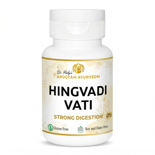 Dr Pushp's AROGYAM AYURVEDM HINGVADI VATI Tablets(90) Natural Relief for Acidity, Gas & Digestive Discomfort