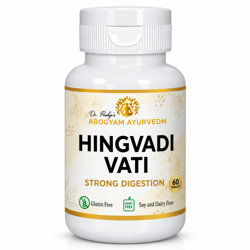 Hingvadi Vati Tablets | Digestive Comfort Support | Pack of 90 Tablets | Dr. Pushp's Arogyam Ayurvedm