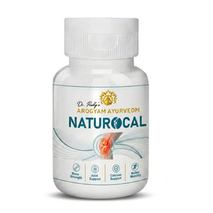 Dr. Pushp's AROGYAM AYURVEDM  NATUROCAL (90) | Natural Calcium Supplement for Bones and Joint