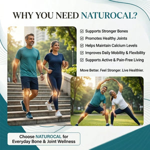 Dr. Pushp's AROGYAM AYURVEDM  NATUROCAL (90) | Natural Calcium Supplement for Bones and Joint