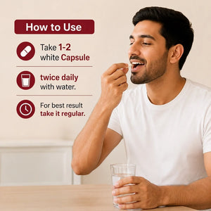 Dr. Pushp's Arogyam Ayurvedm Prostrim Capsules helps to support healthy Prostrate