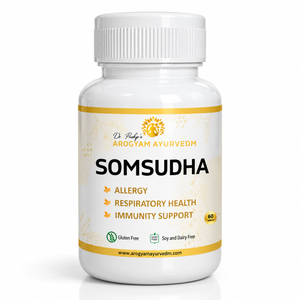 Somsudha Vati | Immune & Respiratory Wellness Support | Pack of 90 Tablets | Dr. Pushp's Arogyam Ayurvedm