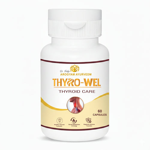 AROGYAM AYURVEDM THYROWEL CAPSULES | Supports Thyroid Hormone Function | Improve Metabolism | Supplement For Boost Energy Level
