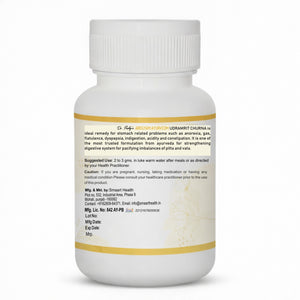 Dr. Pushp's AROGYAM AYURVEDM UDARAMRIT POWDER | HELPS IN DIGESTIVE DISORDERS, ACIDITY AND IBS.
