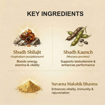 Dr. Pushp's AROGYAM AYURVEDM  Vanari Gutika || Men's Wellness | Strength & Stamina