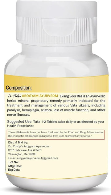 Dr. Pushp's AROGYAM AYURVEDM EKANGVEER VATI