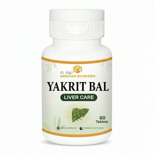Dr. Pushp's AROGYAM AYURVEDM YAKRIT BAL FOR LIVER CARE - PACK OF 90 TABLETS