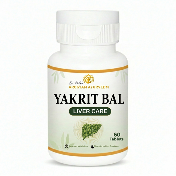 Dr. Pushp's AROGYAM AYURVEDM YAKRIT BAL FOR LIVER CARE - PACK OF 60 TABLETS