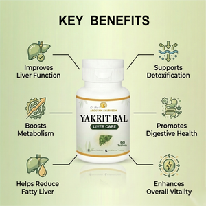 Dr. Pushp's AROGYAM AYURVEDM YAKRIT BAL FOR LIVER CARE - PACK OF 90 TABLETS