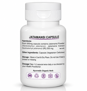 Jatamansi Capsules | Calm Mind & Restful Sleep Support | Pack of 60 Capsules | Dr. Pushp's Arogyam Ayurvedm
