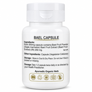Bael Caplets | Stomach & Digestive Wellness Support | Pack of 60 Caplets | Dr. Pushp's Arogyam Ayurvedm