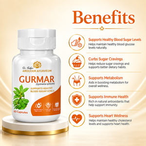 Gurmar Capsules | Healthy Blood Sugar Wellness Support | Dr. Pushp's Arogyam Ayurvedm