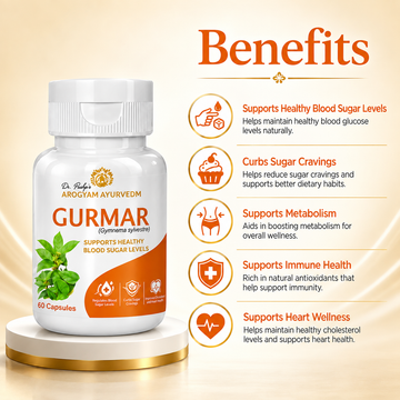 Gurmar Capsules | Healthy Blood Sugar Wellness Support | Dr. Pushp's Arogyam Ayurvedm