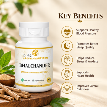 Bhalchander Tablets | Calm & Restful Wellness Support | Pack of 90 Tablets | Dr. Pushp's Arogyam Ayurvedm