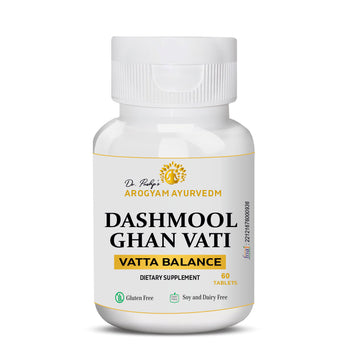 Dr. Pushp's AROGYAM AYURVEDM DASHMOOL GHAN VATI | Herbal Supplement for overall well being and rejuvenation