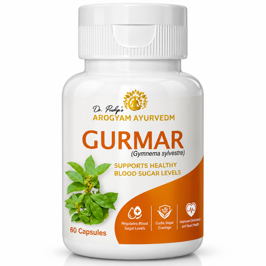 Gurmar Capsules | Healthy Blood Sugar Wellness Support | Dr. Pushp's Arogyam Ayurvedm