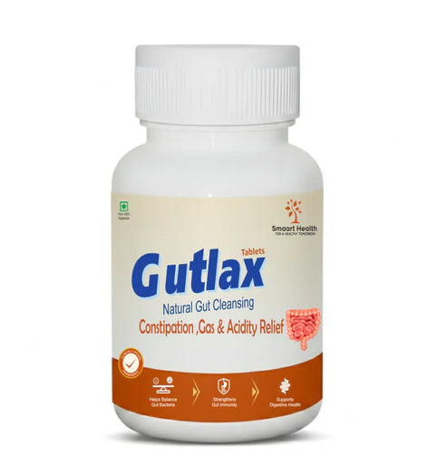 Gutlax Natural Gut Cleansing Tablets| Relief Constipation,Gas & Acidity | 60 Tablets